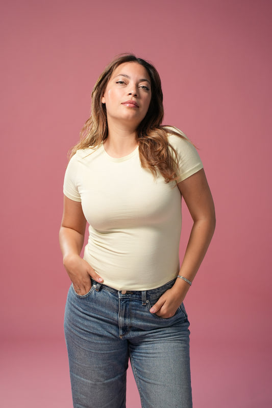 Tee- shirt col rond demi manches