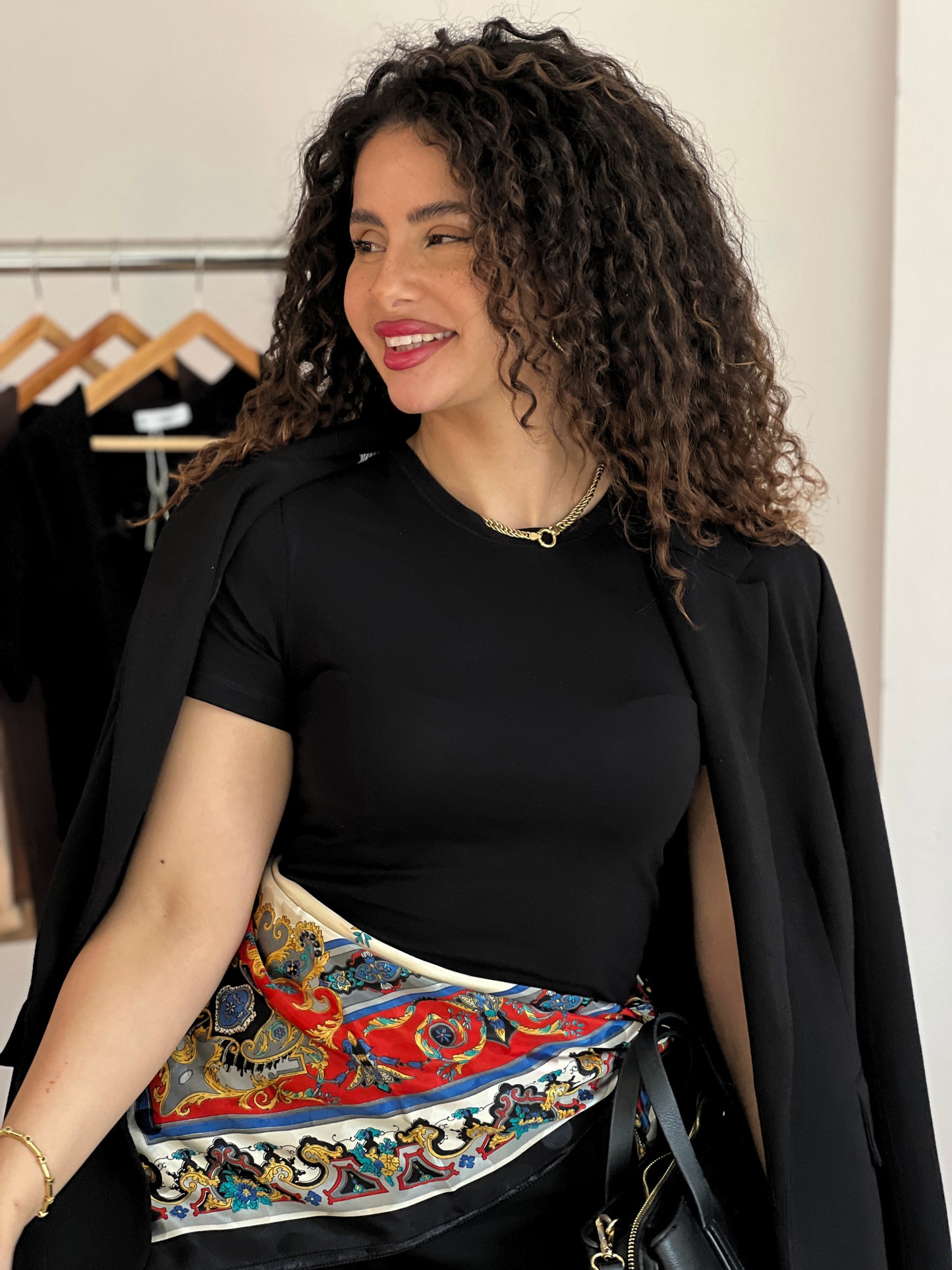 Tee- shirt col rond demi manches