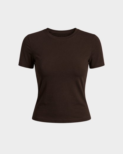 Tee- shirt col rond demi manches