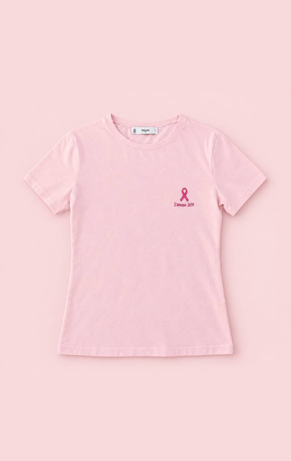 T-shirt Rose Brodé – Édition Spéciale Octobre Rose