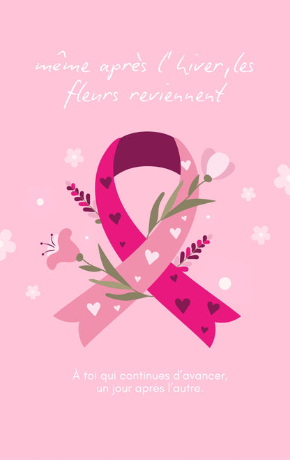 Débardeur blanc imprimé – Édition Spéciale Octobre Rose