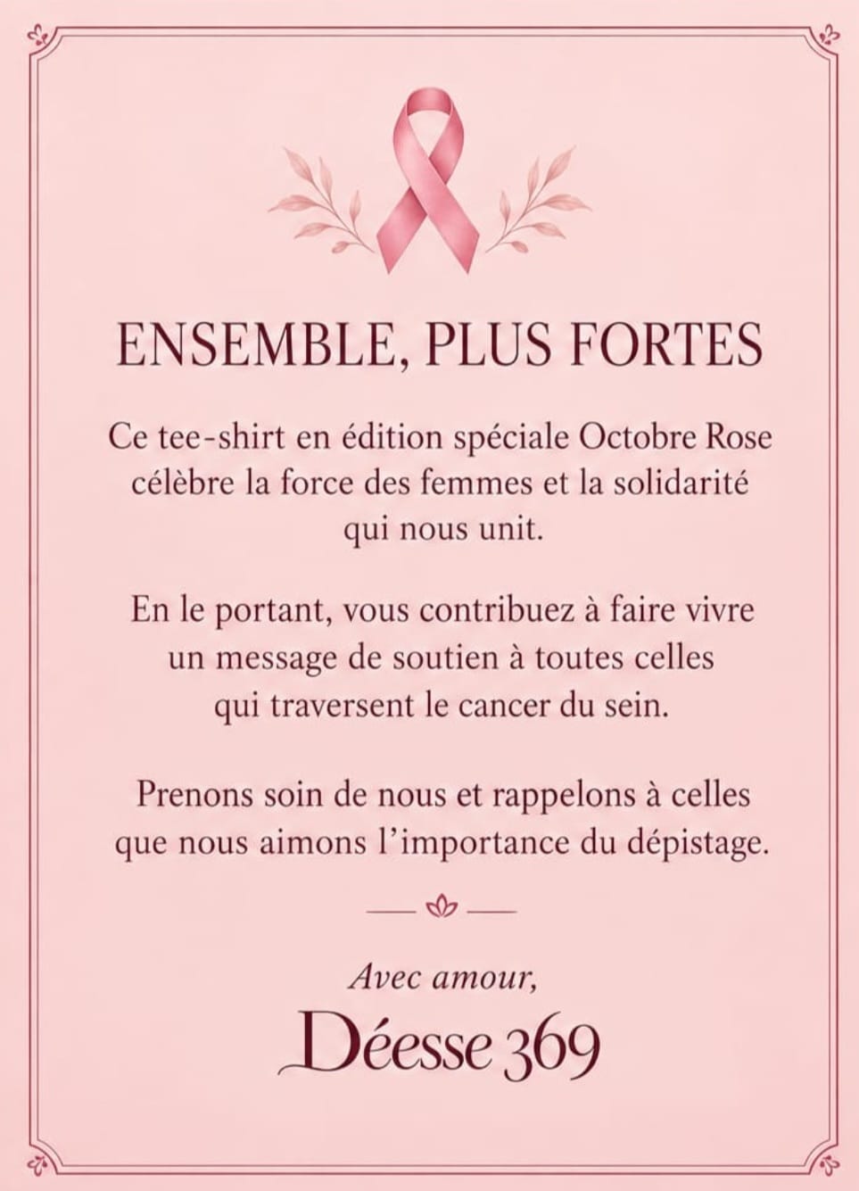 Débardeur blanc imprimé – Édition Spéciale Octobre Rose