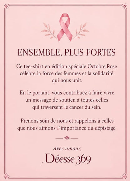 Débardeur blanc imprimé – Édition Spéciale Octobre Rose