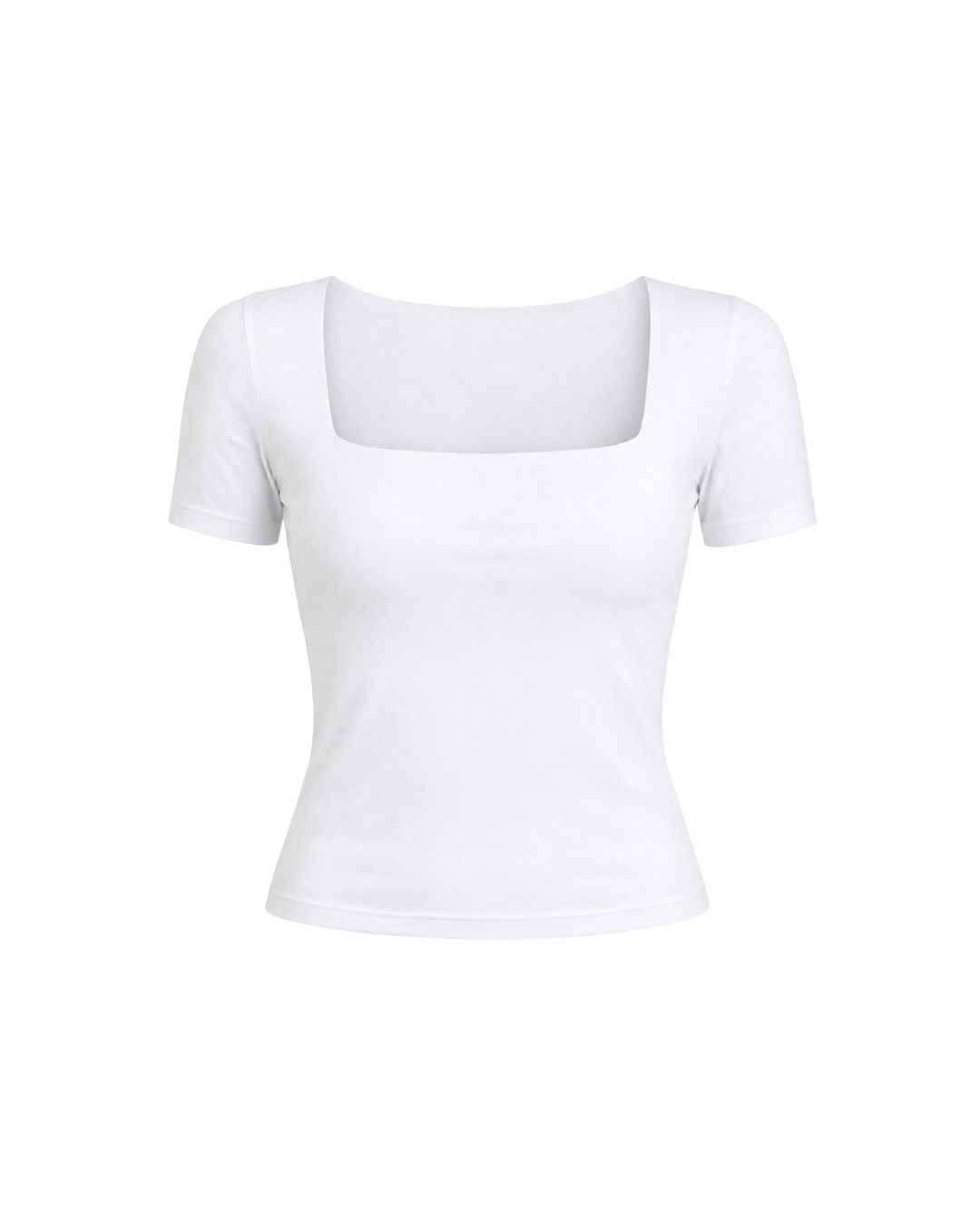Tee- shirt col carré demi manches