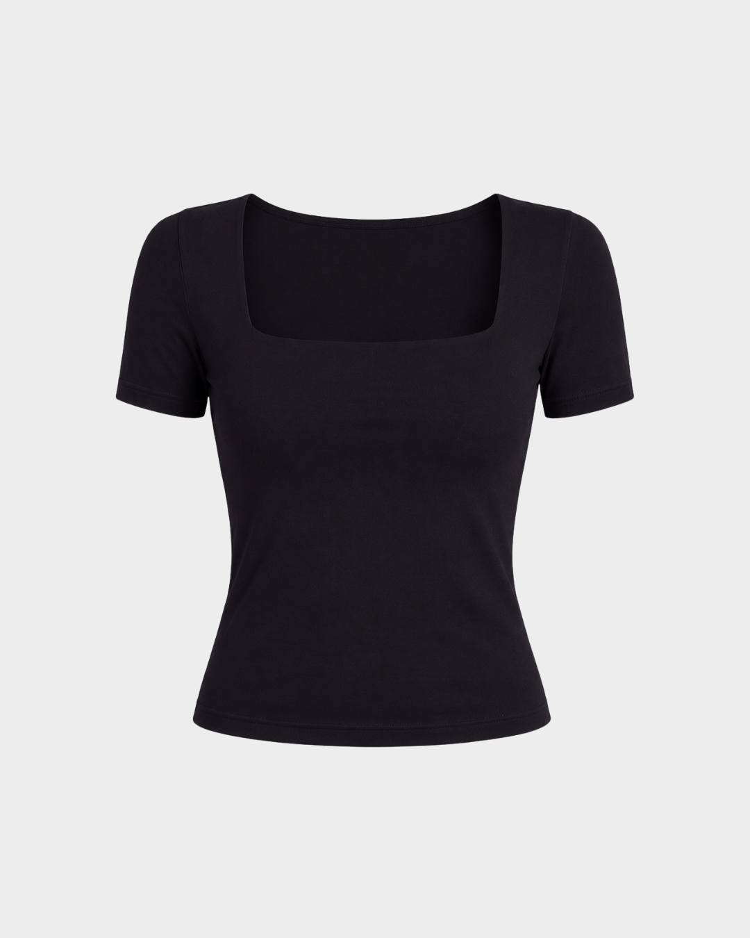 Tee- shirt col carré demi manches