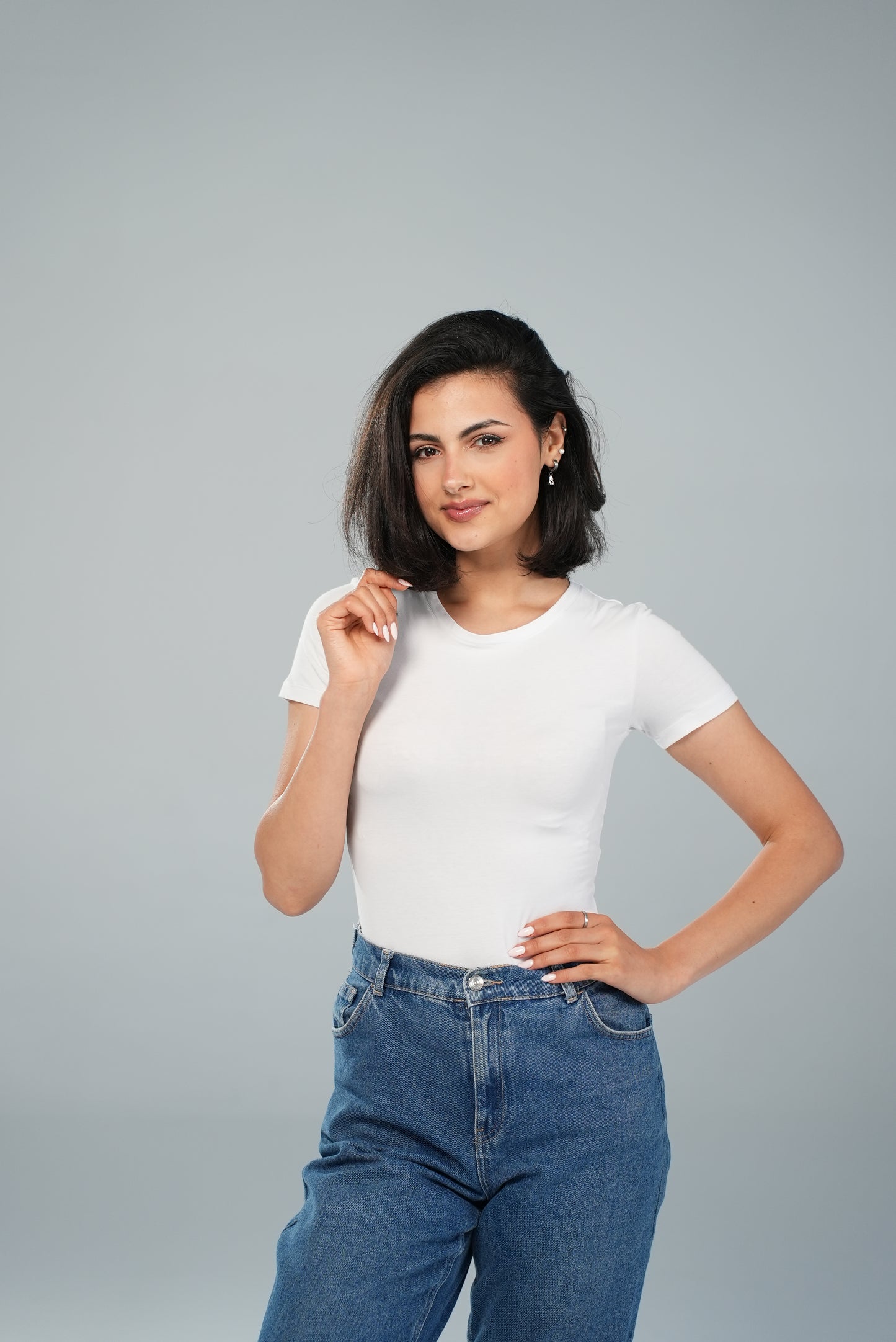 Tee- shirt col rond demi manches
